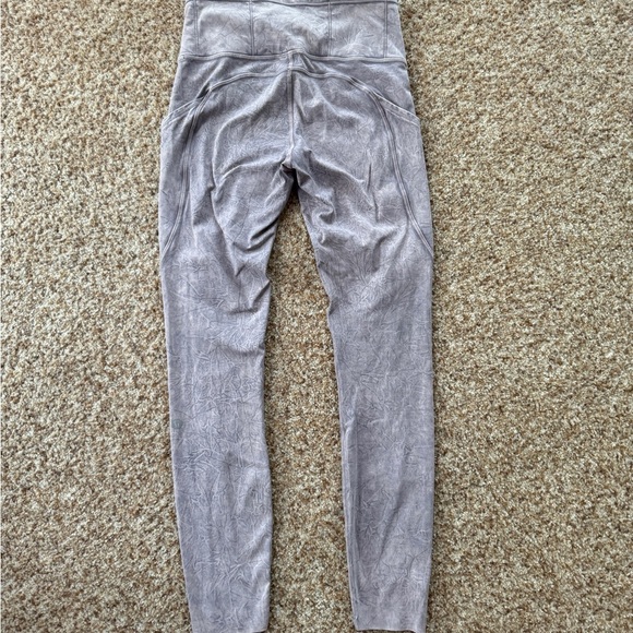 Lululemon Fast Free Tight II 25" Ice Dye Ice Wash Violet Verbena Size 4 - Picture 3 of 8